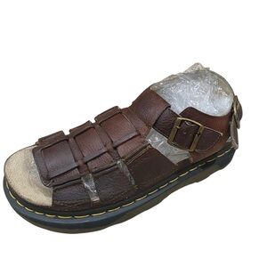 DR. MARTENS VINTAGE MEN’S FISHERMAN BROWN LEATHER SANDALS US SIZE 13 DOC MARTENS